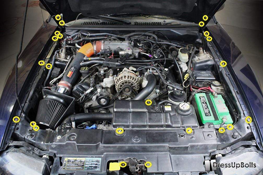 Ford Mustang (1999-2004) Titanium Engine Bay Kit - Image 2