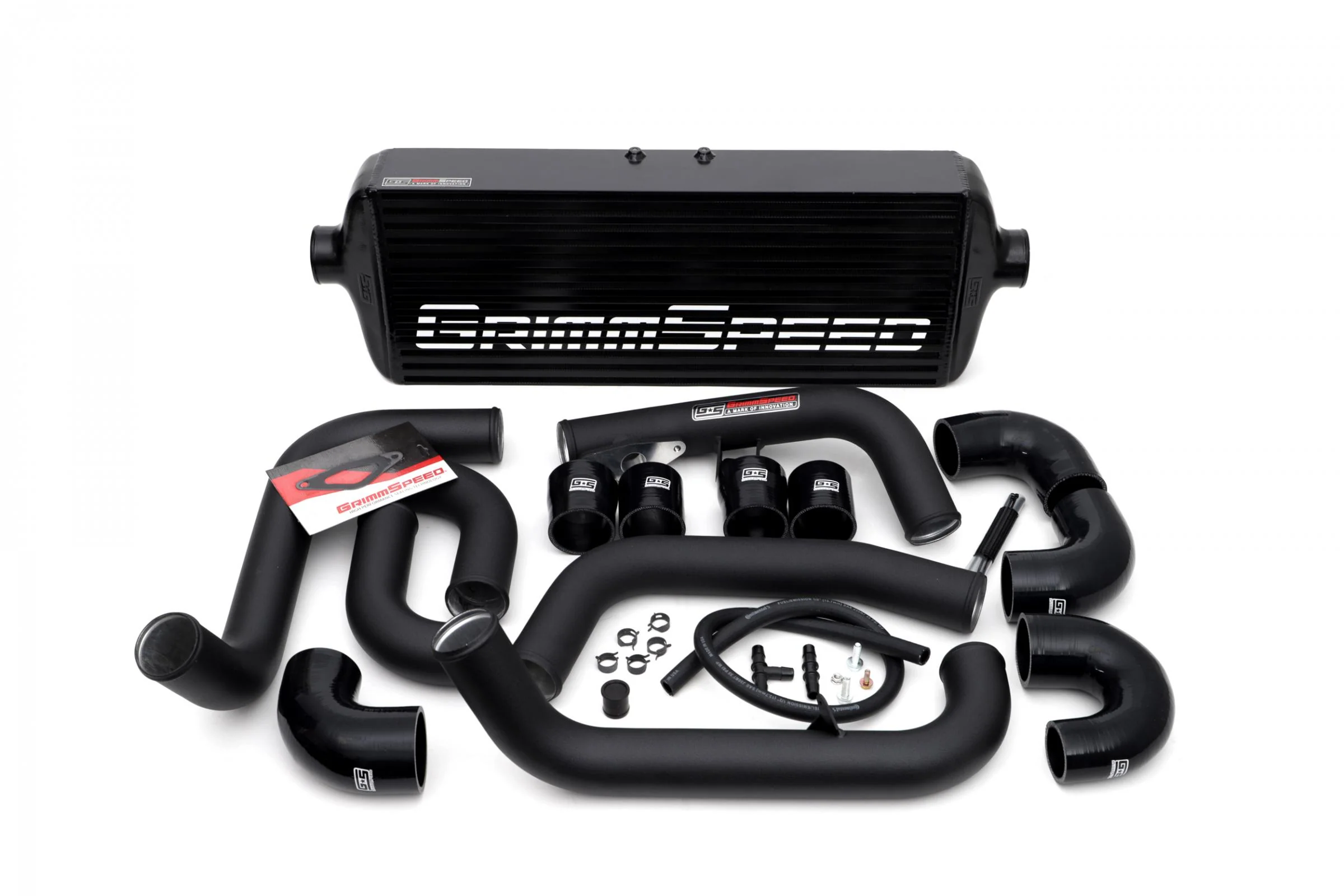 GrimmSpeed Front Mount Intercooler Kit Inc. Black Piping For Subaru 08-14 STI - Image 8