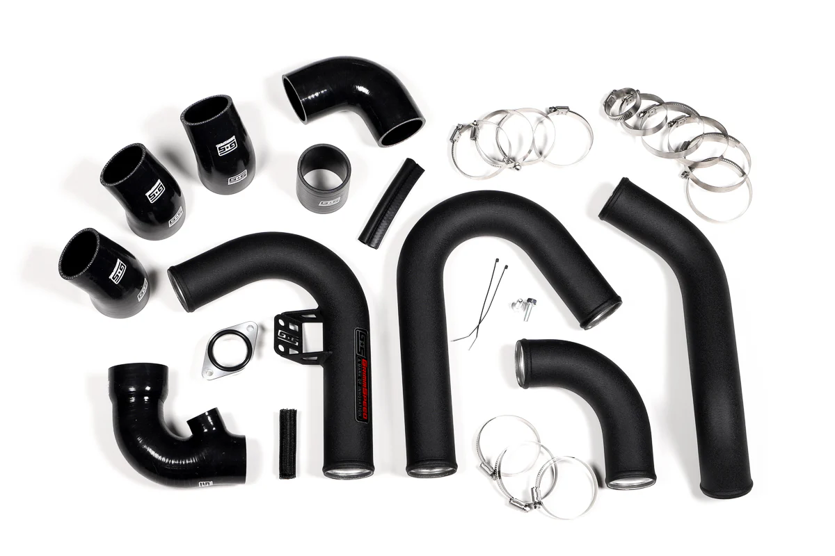GrimmSpeed Front Mount Intercooler Kit Inc. Red Piping For Subaru 15-21 WRX - Image 11