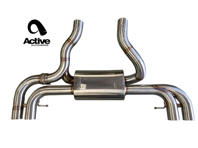 G2X M340i / M440i Valved Rear Axle-back Exhaust w stainless brushed tips
