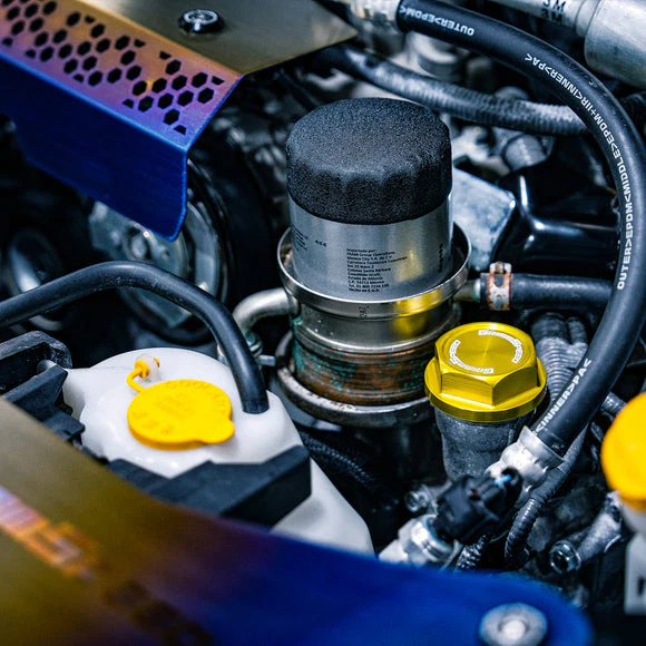 GrimmSpeed 89-21 Subaru Bolt Oil Cap Kit Gold - Image 3