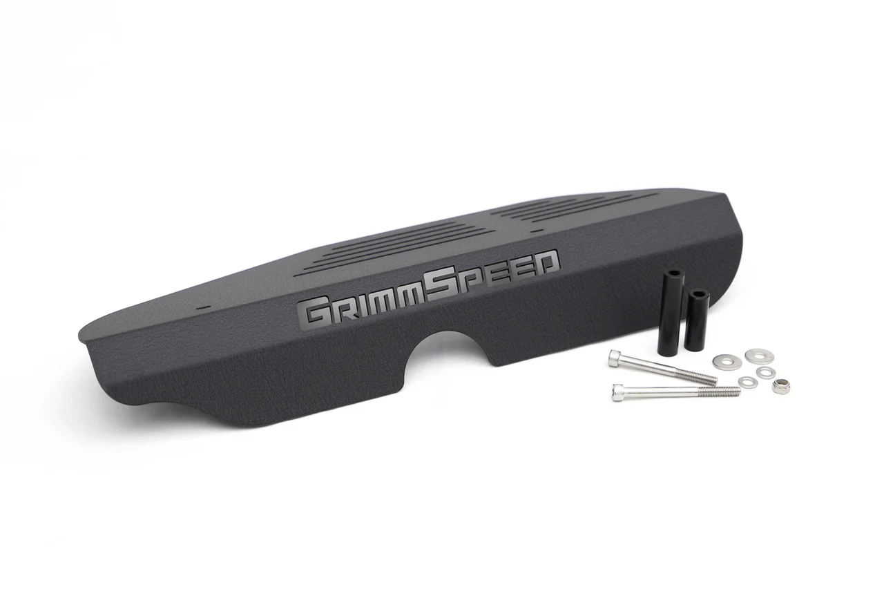 GrimmSpeed Alternator Cover Black For Subaru Turbo EJ Engine - Image 2
