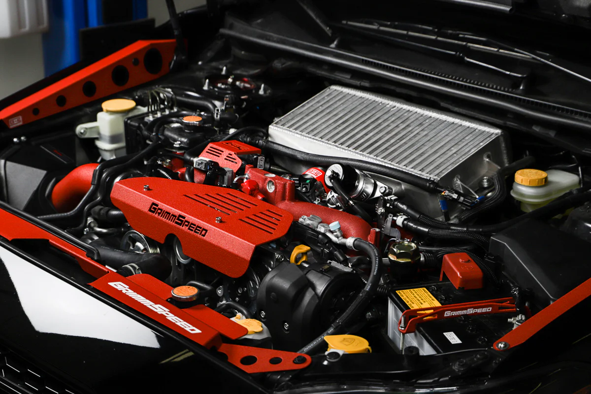 GrimmSpeed Boost Control Solenoid Cover Red For Subaru 08-21 STI - Image 9