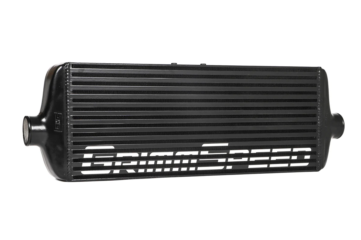 GrimmSpeed Front Mount Intercooler Kit Black Coated Red Piping For Subaru 15-21 STI - Image 2
