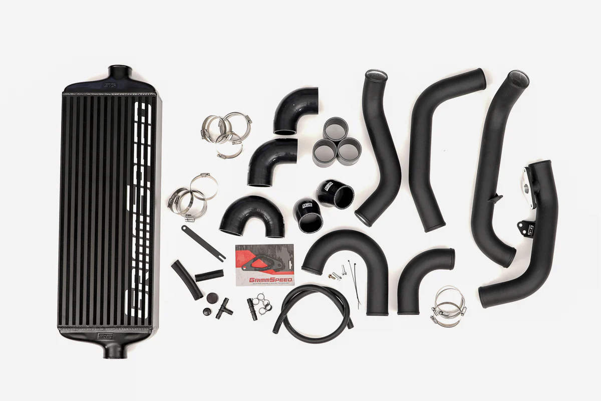 GrimmSpeed Front Mount Intercooler Kit Black Piping For Subaru 15-21 STI - Image 6