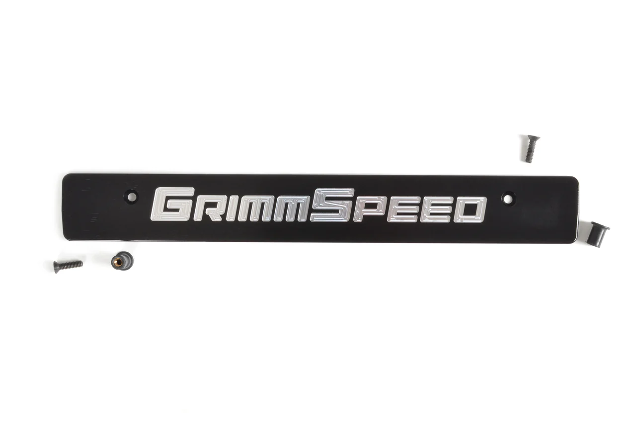 GrimmSpeed License Plate Frames Red Text (Single) - Image 10