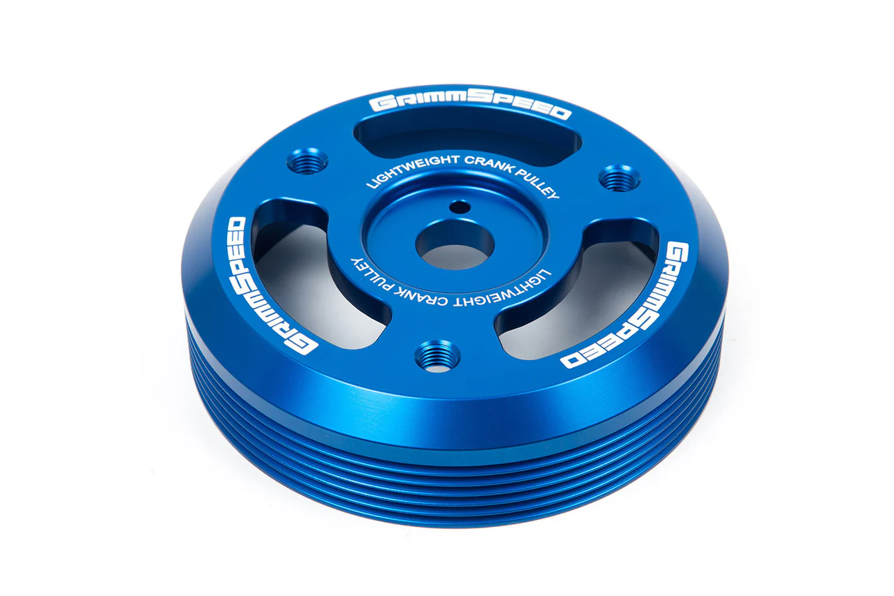GrimmSpeed Lightweight Crank Pulley Black For Subaru FA/FB Engines Equipped w/1-Piece OEM Pulley - Image 8