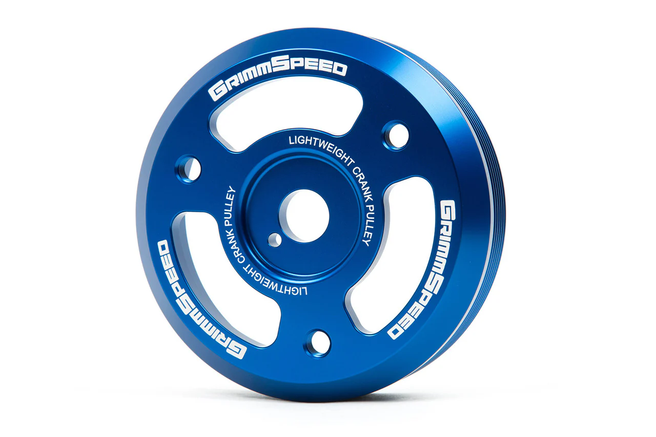 GrimmSpeed Lightweight Crank Pulley Red For Subaru FA/FB Engines Equipped w/1-Piece OEM Pulley - Image 7