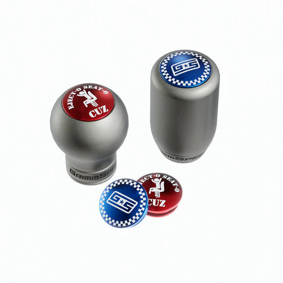 GrimmSpeed Limited Drop Shift Knob Cap Kit GS Checker Blue - Image 4