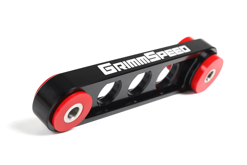 GrimmSpeed Pitch Stop Mount Black (80A Bushings) For Subaru 02+ Impreza/WRX/STI 04-21 Forester 05-12 Legacy 05-09 Outback 13-21 Crosstrek