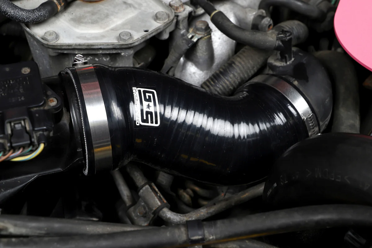 GrimmSpeed Post MAF Hose Kit Red For Subaru 02-07 WRX/STI - Image 3