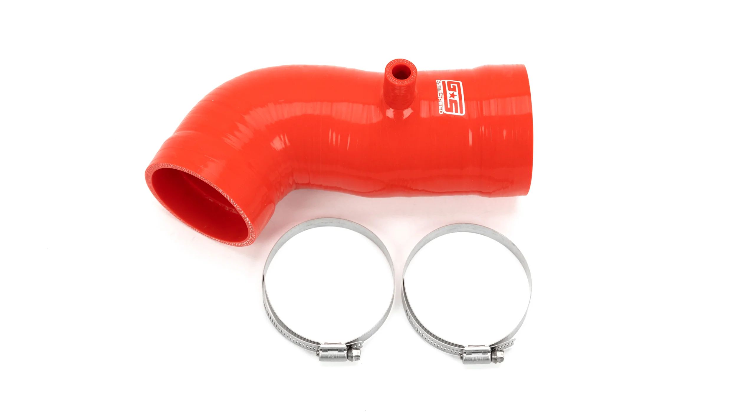 GrimmSpeed Post MAF Hose Kit Red For Subaru 15-21 WRX - Image 3