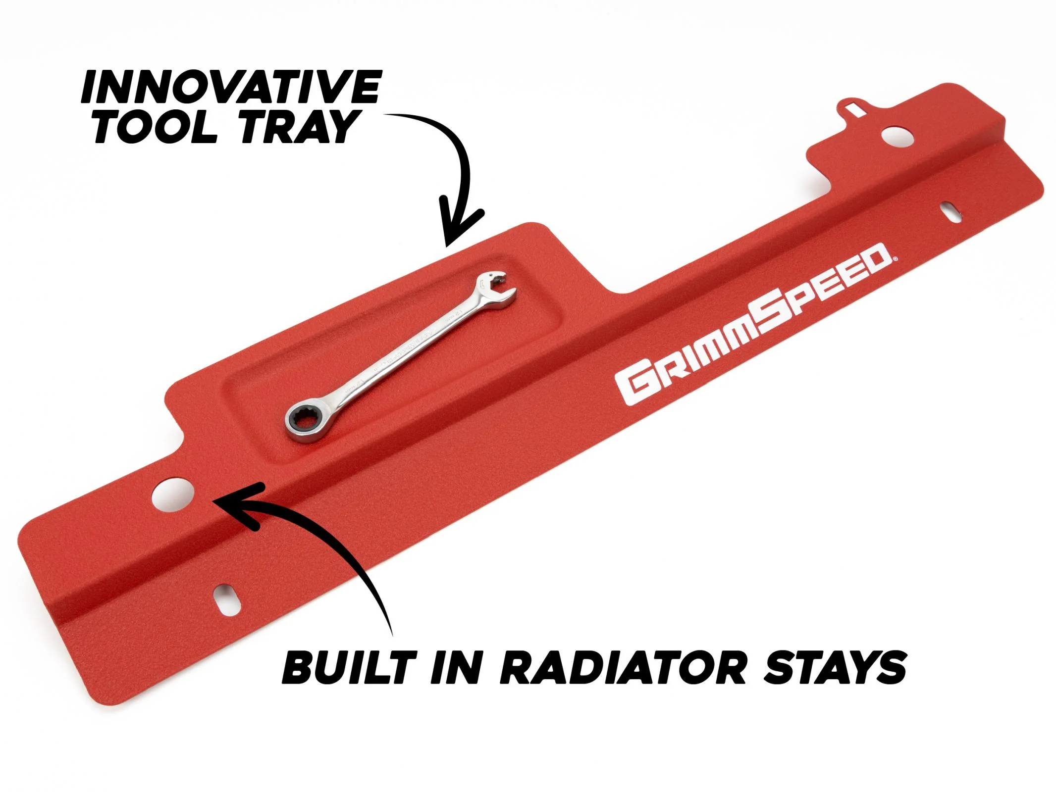 GrimmSpeed Radiator Shroud Black For Subaru 02-07 Impreza/WRX/STI - Image 5