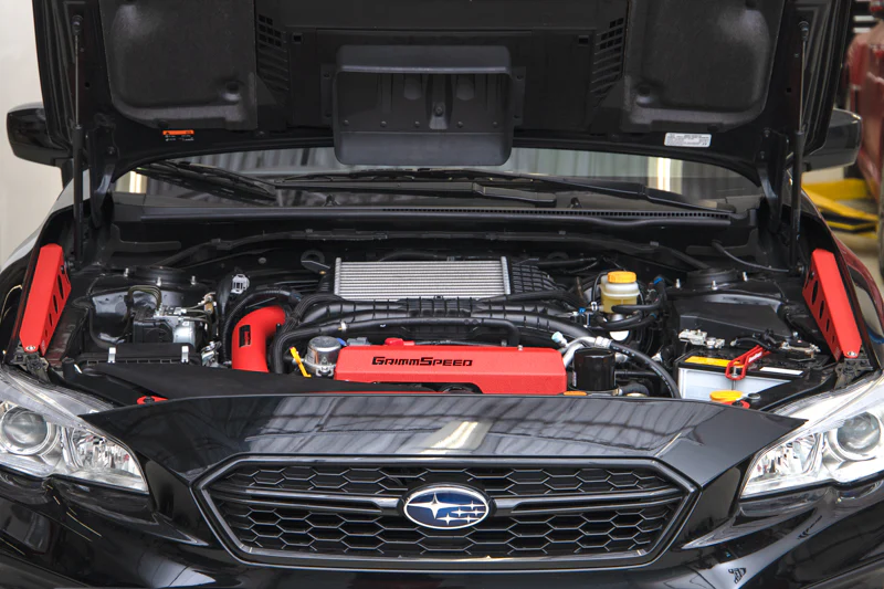 GrimmSpeed Top Mount Intercooler Charge Pipe Kit Red- For Subaru 15-21 WRX - Image 4