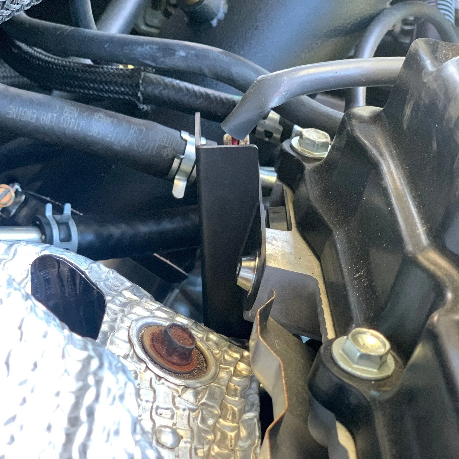 JDC Aluminum Cam Position Sensor Heat Shield | Mitsubishi Evo X - Image 3