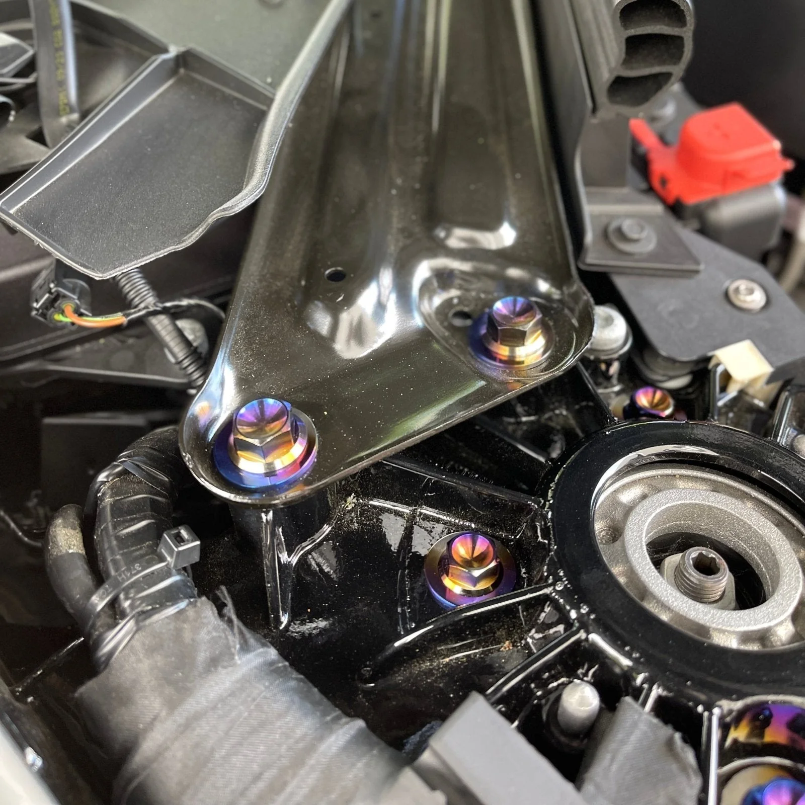 JDC Titanium Engine Bay Dress-Up Hardware Kit | A90 Toyota Supra - Image 13