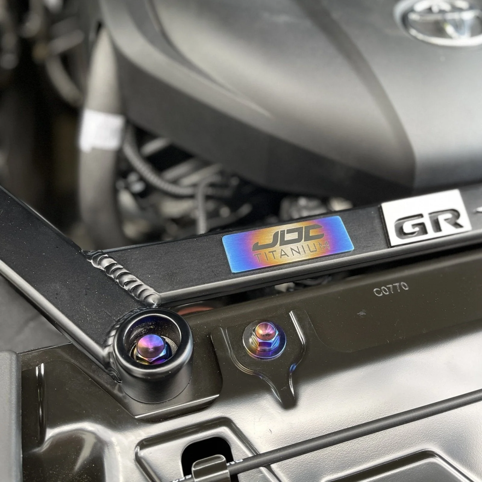JDC Titanium Engine Bay Dress-Up Hardware Kit | A90 Toyota Supra - Image 2