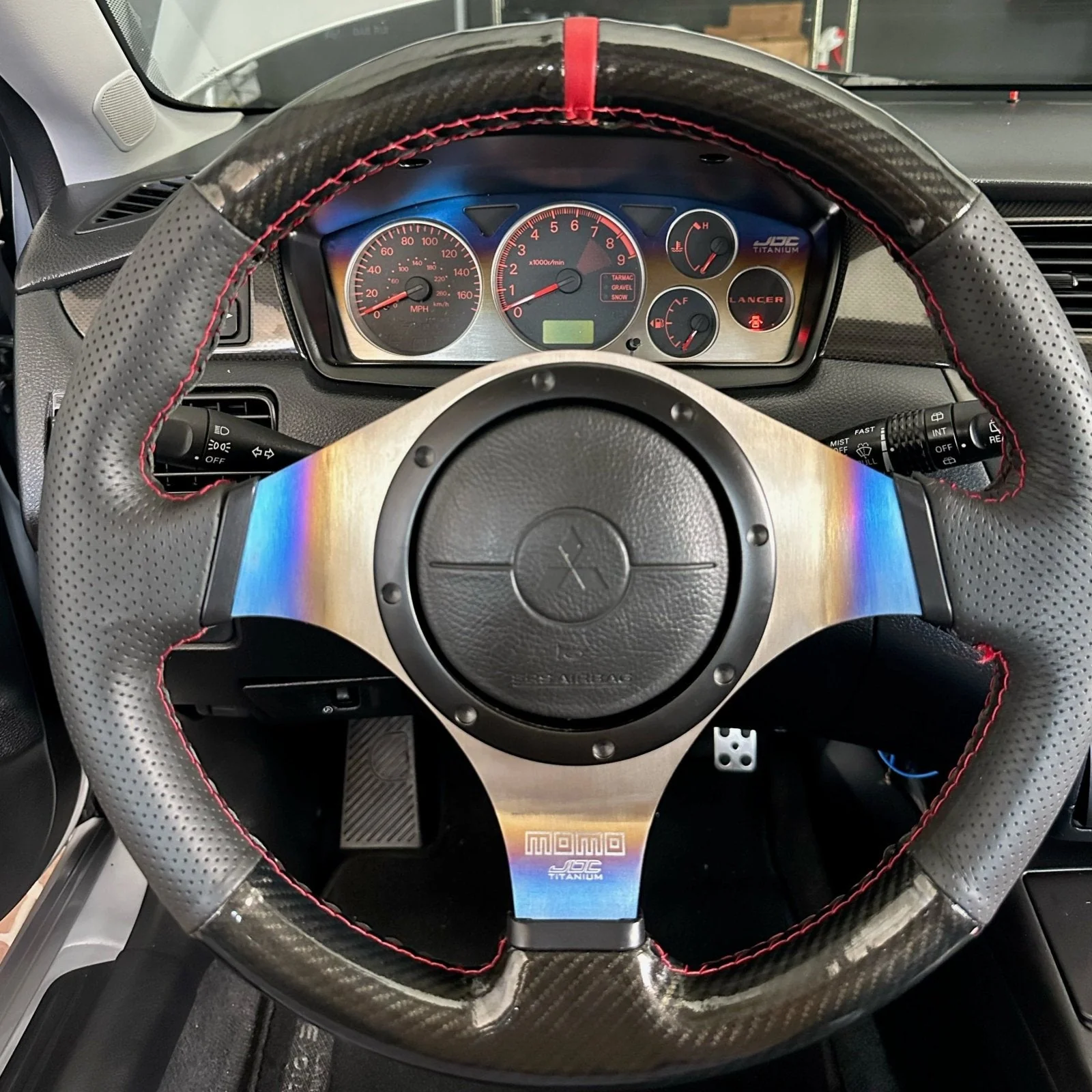 JDC Titanium Gauge Cluster Overlay | Evo 7/8/9 - Image 4