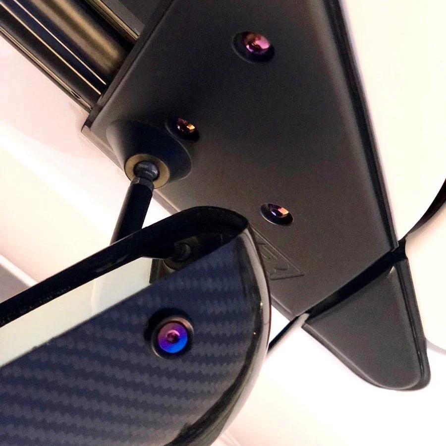 JDC Titanium Hardware for APR GT3 Mirrors | Evo 7/8/9 - Image 5