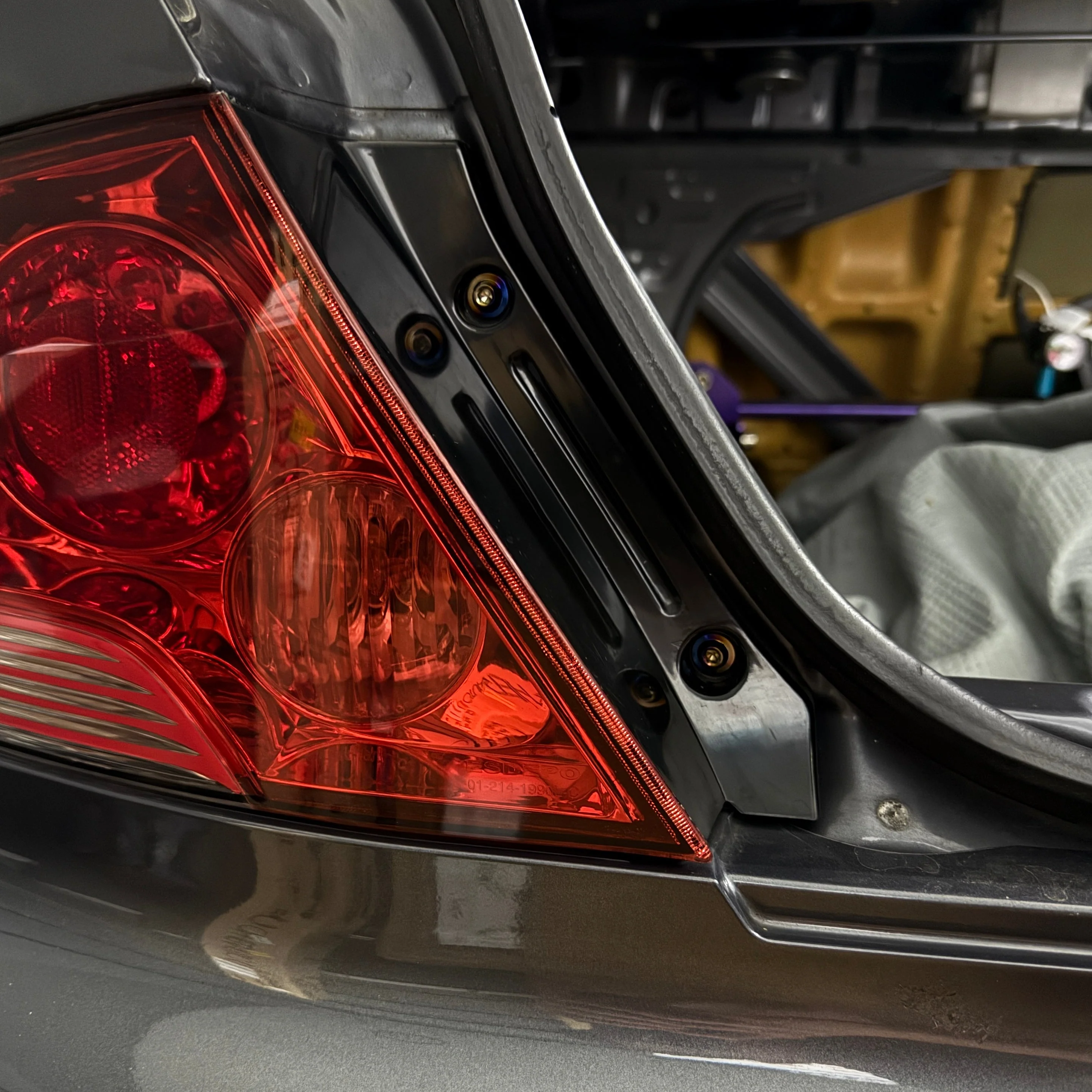 JDC Titanium Taillight Hardware Kit | Mitsubishi Evo 7/8/9 - Image 3