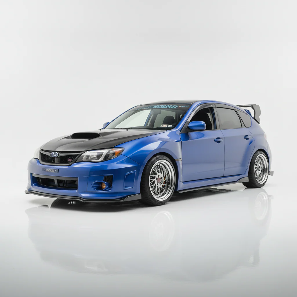 JDMuscle [08-14 WRX/STI] VS Style Spoiler w/ Brake Lights | ABS / Paint Matched / Partial Carbon Fiber - Image 2