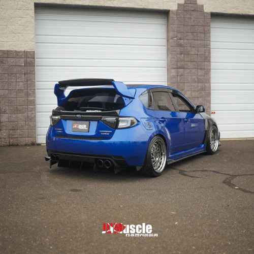 JDMuscle [08-14 WRX/STI] VS Style Spoiler w/ Brake Lights | ABS / Paint Matched / Partial Carbon Fiber - Image 3