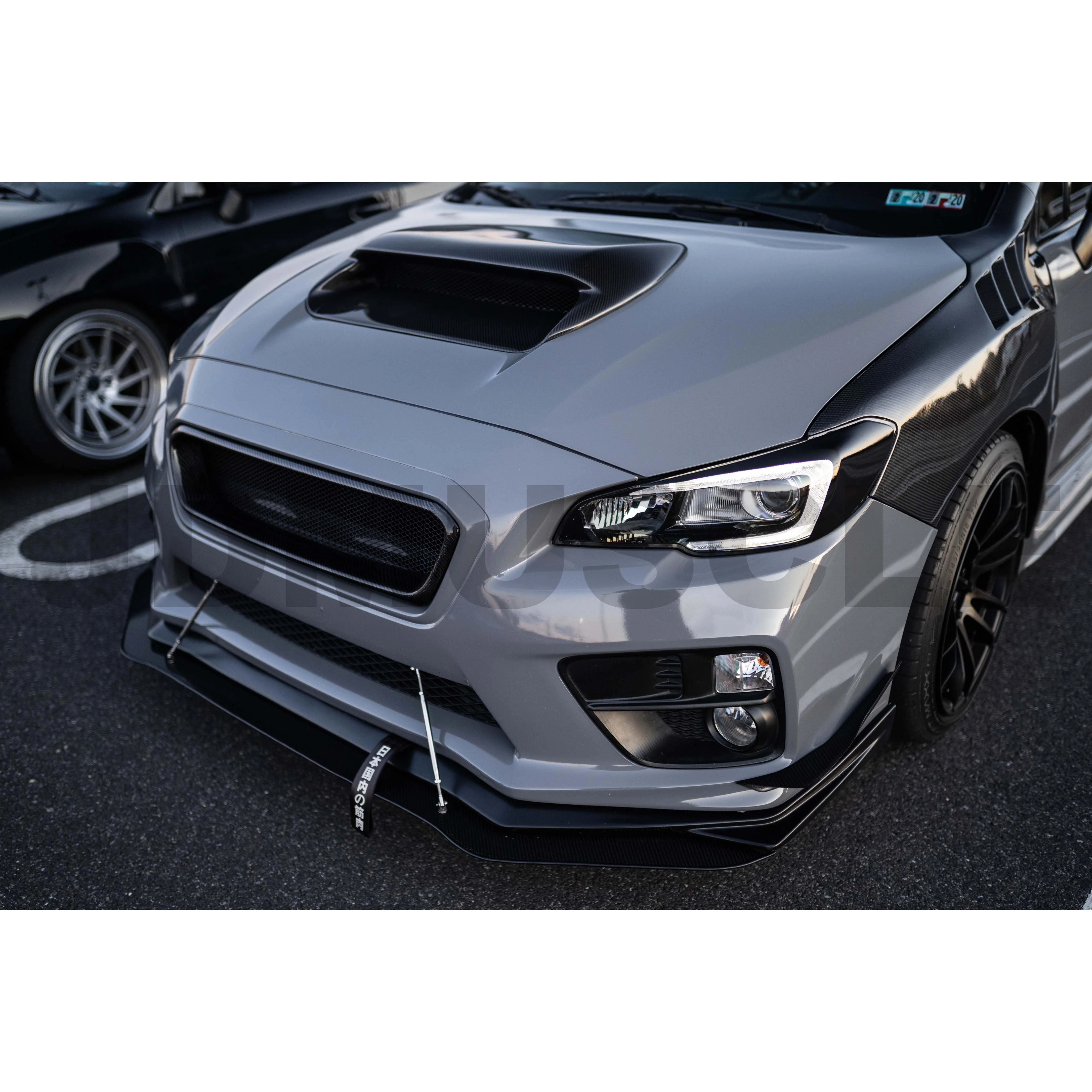 JDMuscle [15-17 WRX/STI] Carbon Fiber Grille V2.5 - Image 2