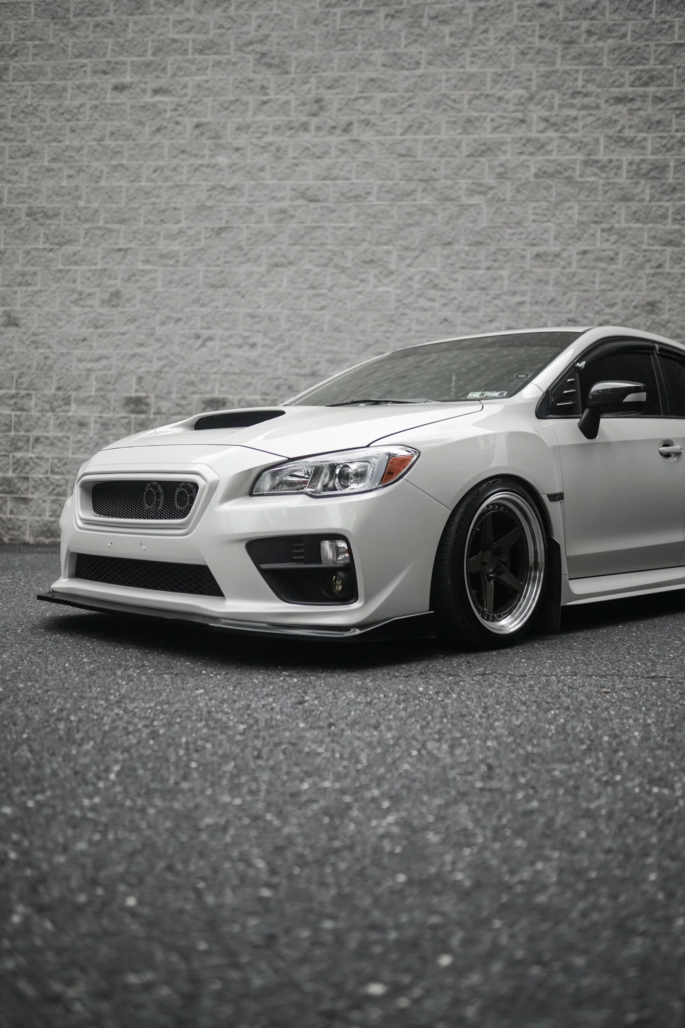 JDMuscle [15-17 WRX/STI] CS Style Front Bumper Grille-Paint Matched/Gloss Black - Image 16