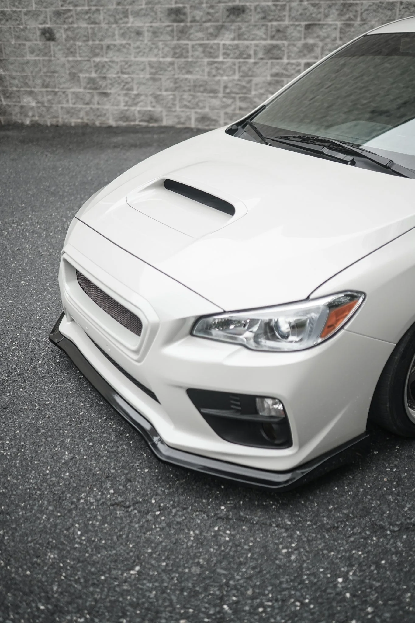 JDMuscle [15-17 WRX/STI] CS Style Front Bumper Grille-Paint Matched/Gloss Black - Image 2