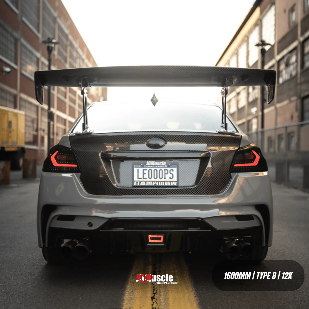 JDMuscle [15-21 WRX/STI] Carbon Fiber Replacement Spoiler Base for JDMuscle VS Style Euro GT or Varis GT Wing - Image 7