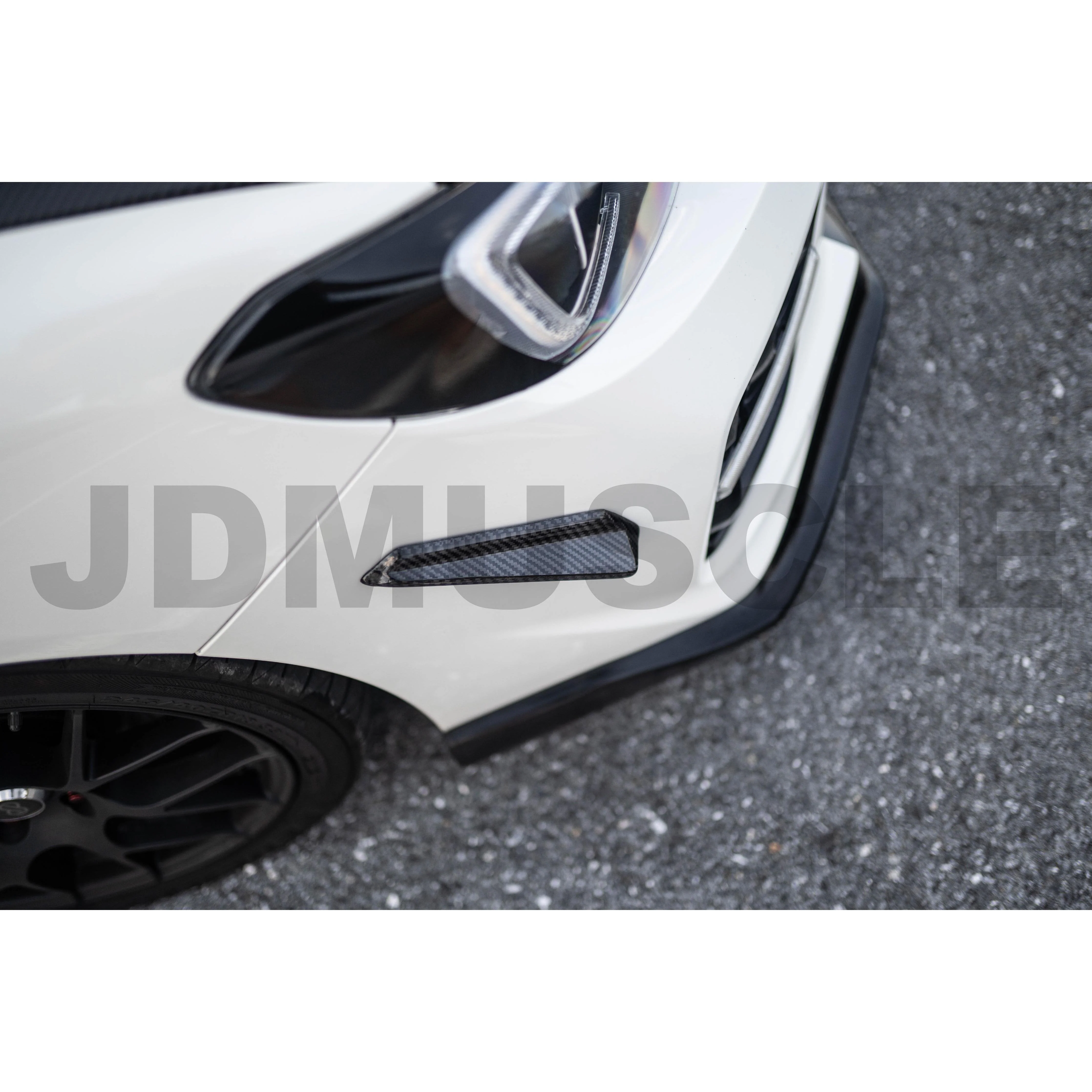 JDMuscle [15-21 WRX/STI] Tanso Carbon Fiber/Painted Canards V1 - Image 5