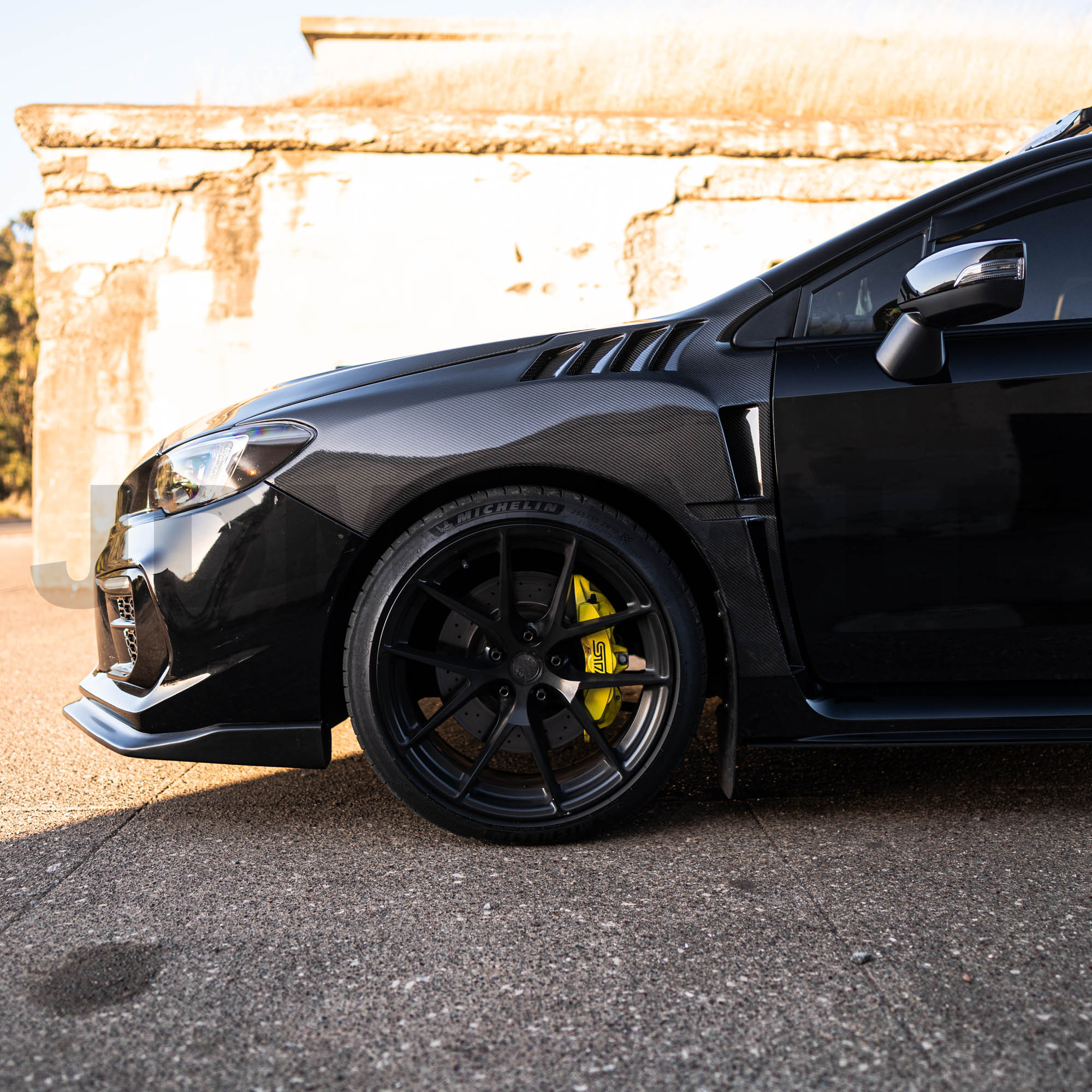 JDMuscle [15-21 WRX/STI] V1 Vented Carbon Fiber Fenders - Image 6
