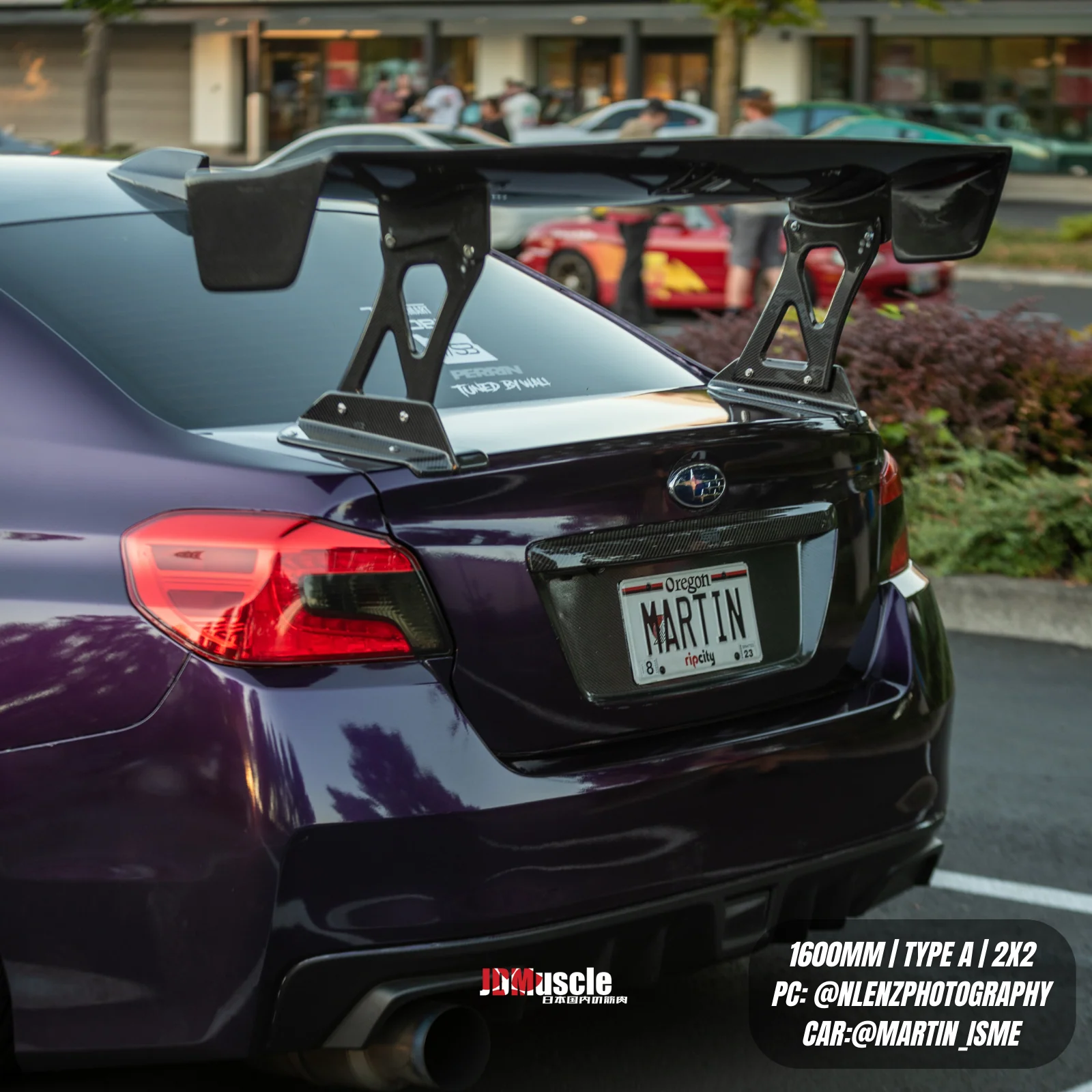 JDMuscle [15-21 WRX/STI] VS Style Full Carbon Fiber Euro GT Wing - Image 10
