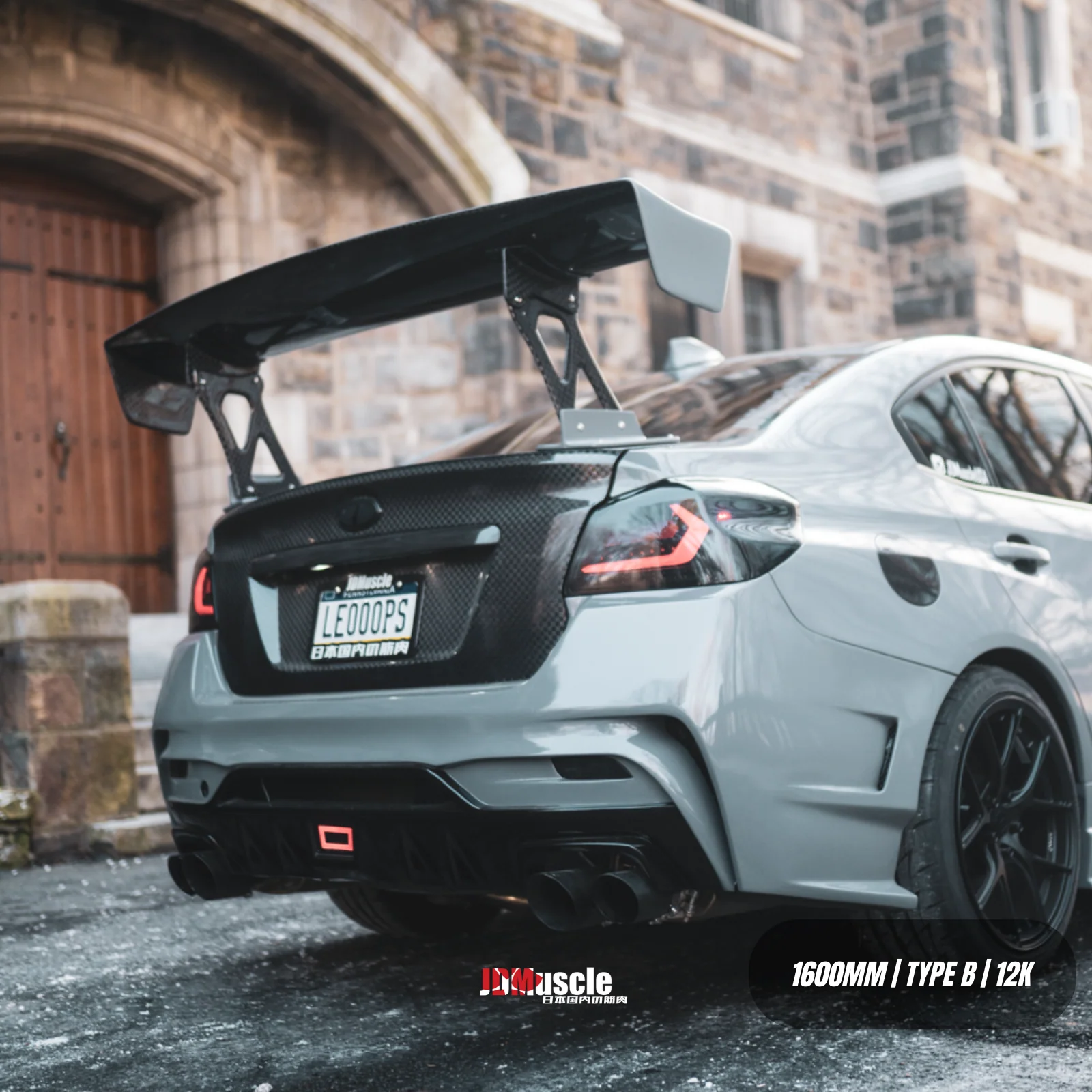 JDMuscle [15-21 WRX/STI] VS Style Full Carbon Fiber Euro GT Wing - Image 12