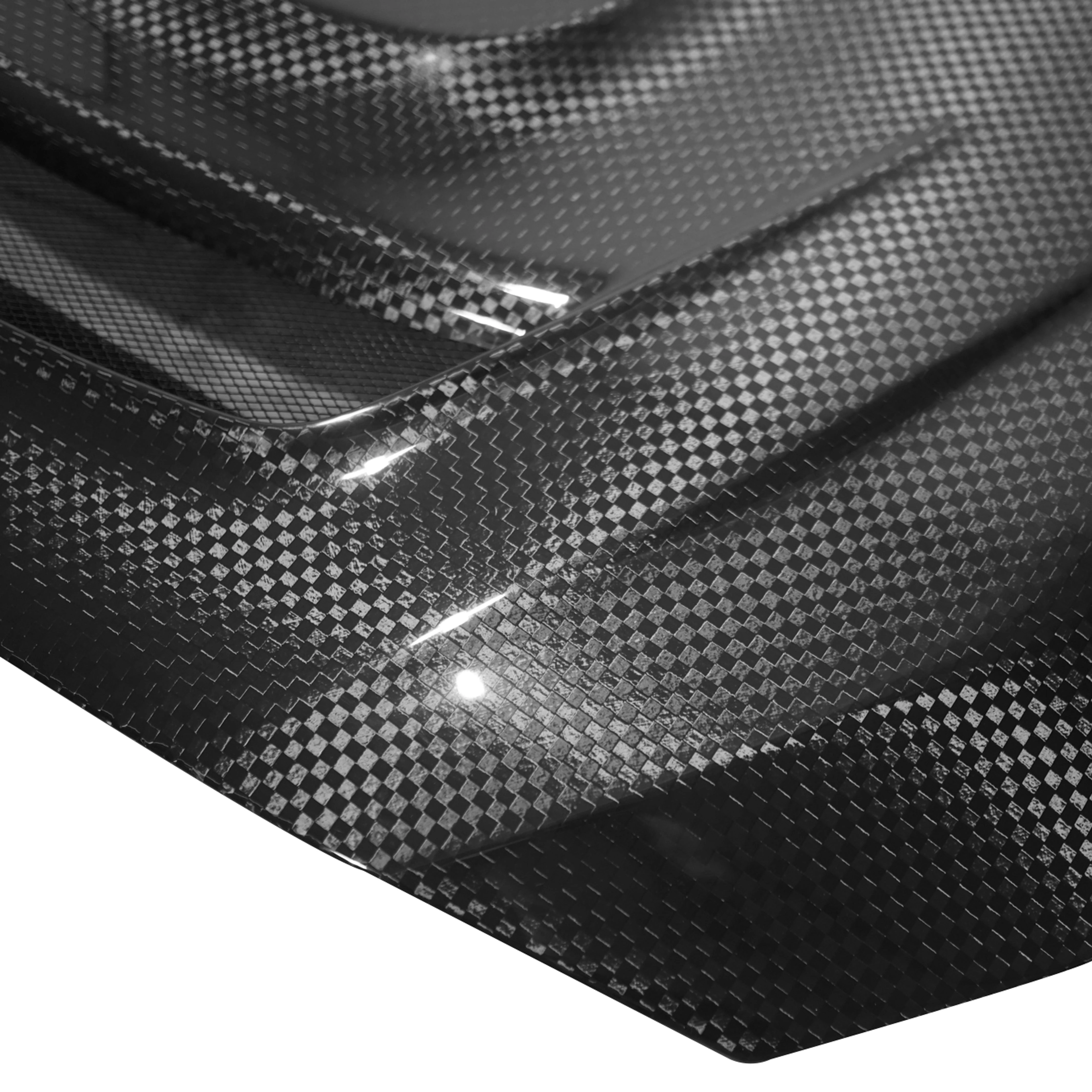 JDMuscle [15-21 WRX/STI w/ FMIC] Tanso Carbon Fiber Hood V3 Scoopless - Image 4