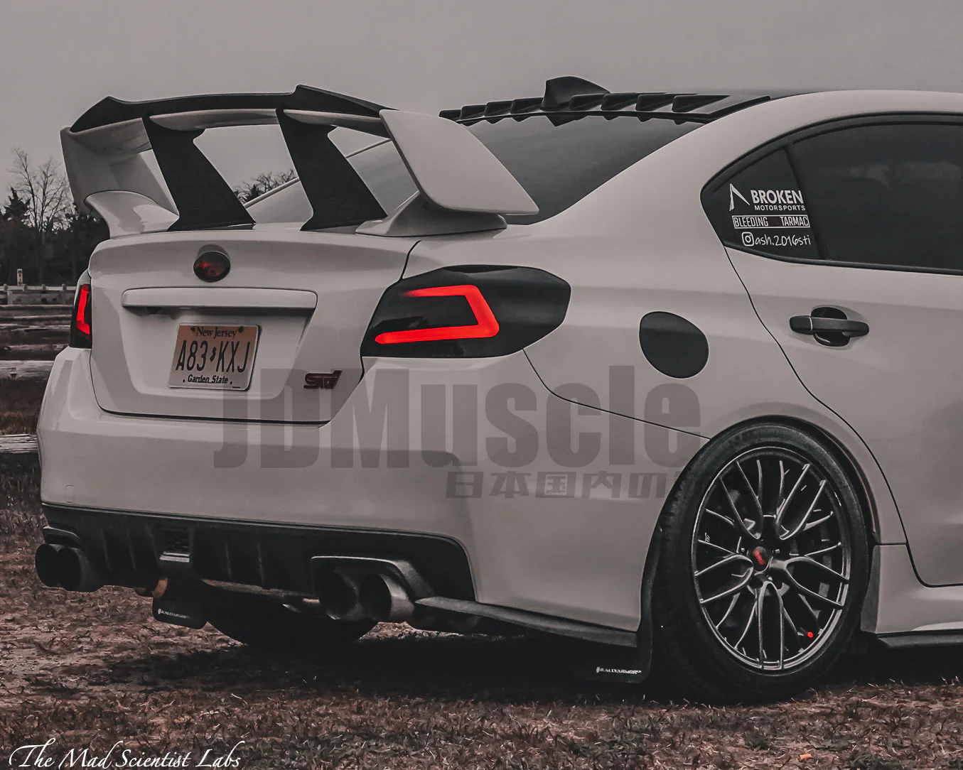 JDMuscle [15-21 WRX/STI w/ OEM STI Wing] Tanso Carbon Fiber Wing Gurney Flap V2 - Different Carbon available - Image 11
