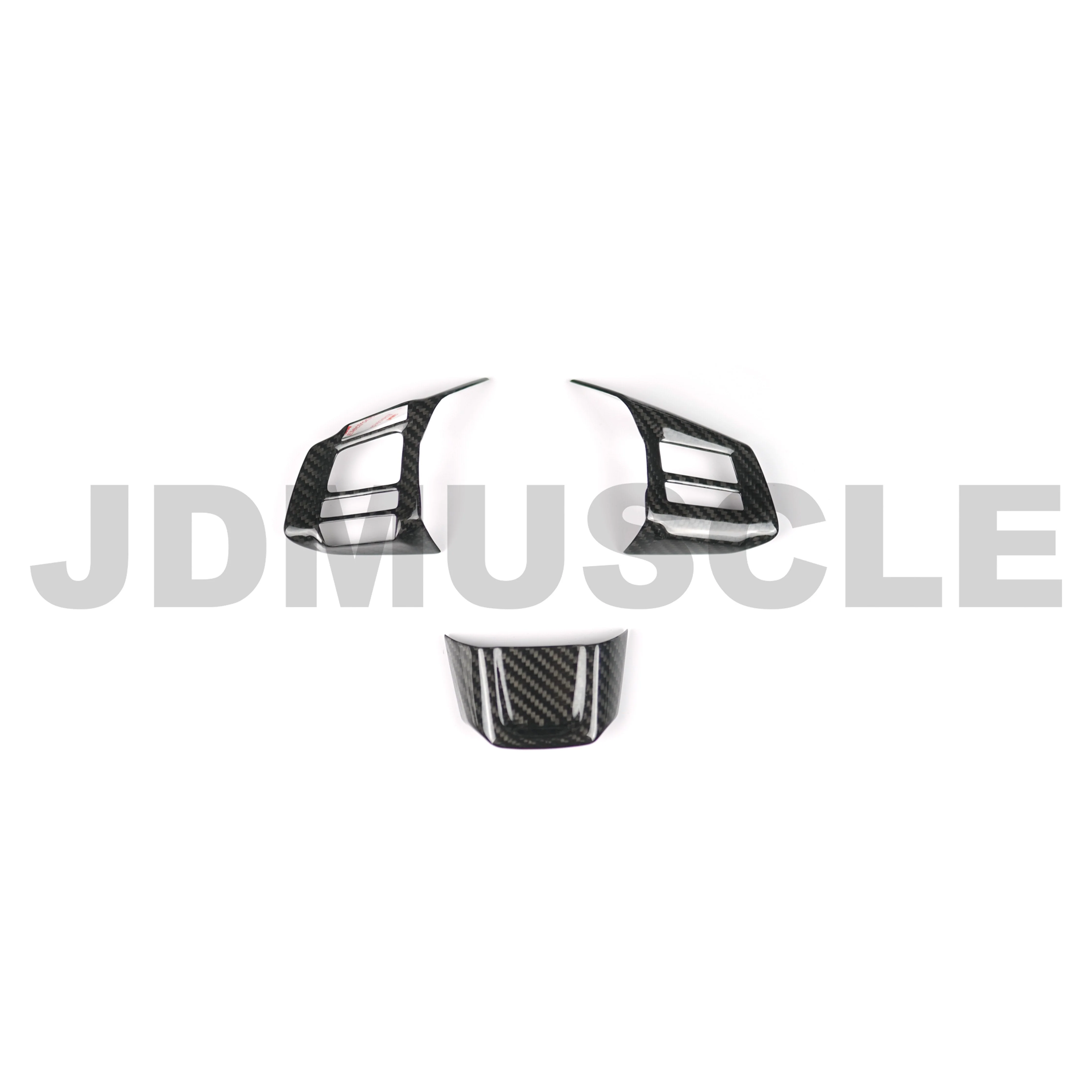 JDMuscle [16-19* WRX MT / STI] Tanso Carbon Fiber Steering Wheel Covers
