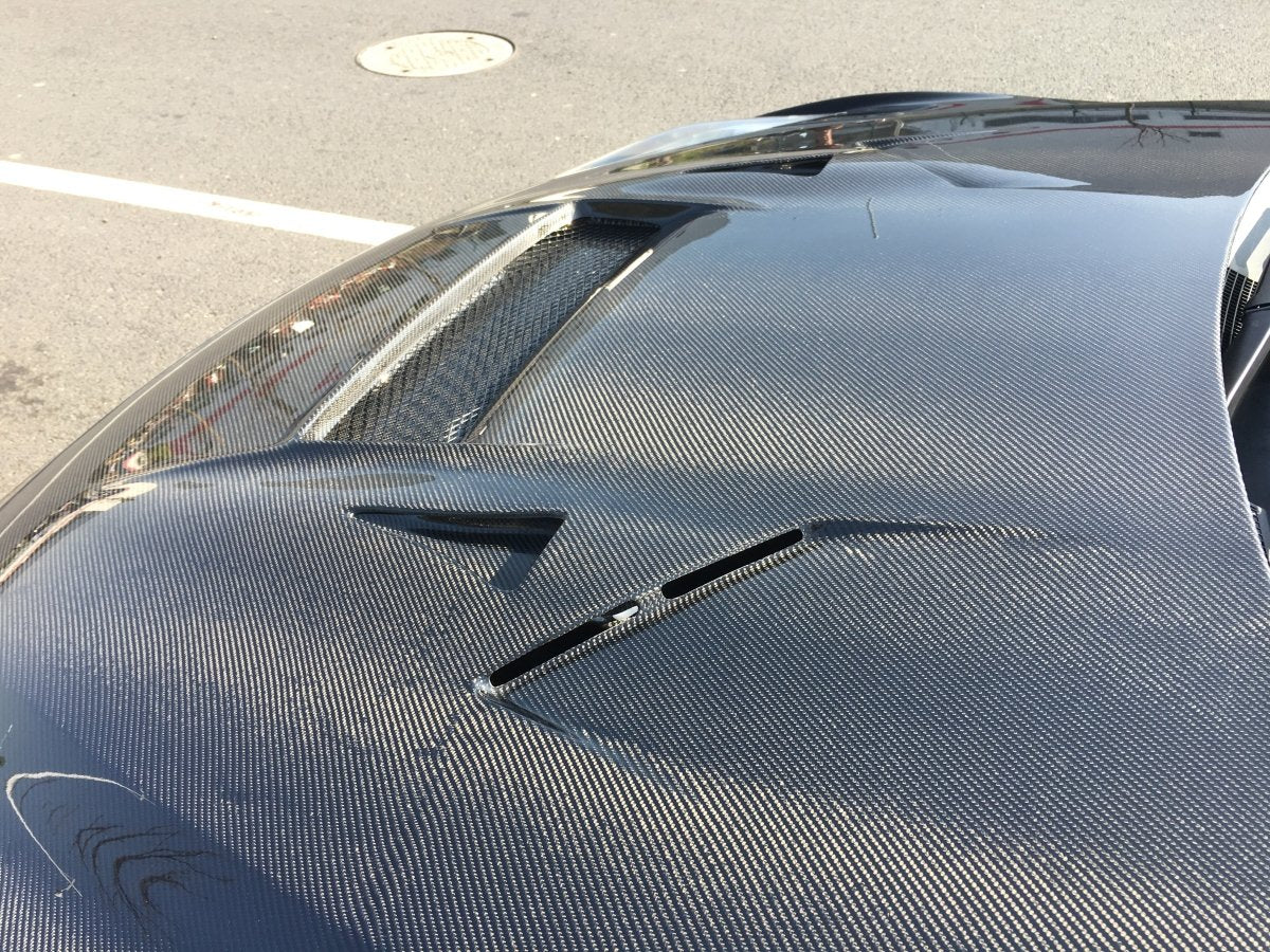 JDMuscle [17-24 GT-R] Carbon Fiber Hood - VS Style - Image 4