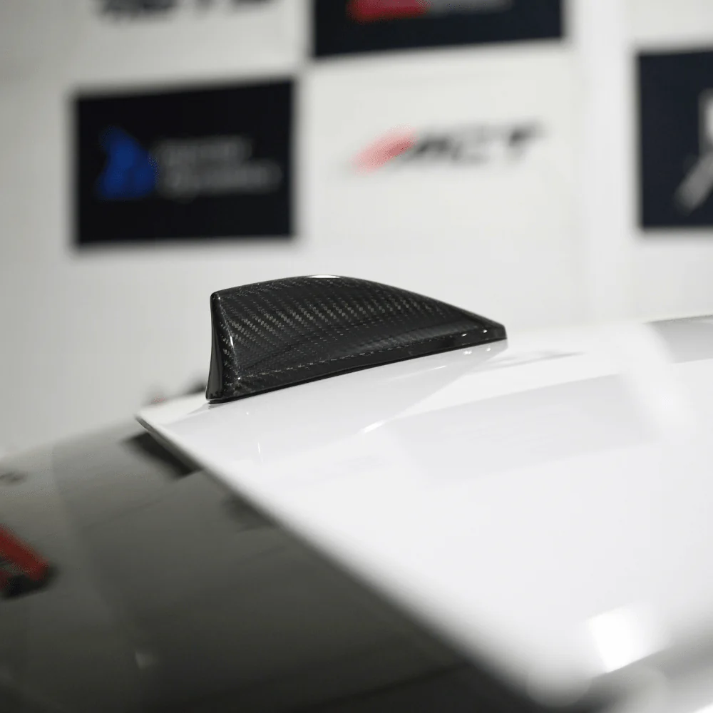 JDMuscle [22-26 WRX, 22+ BRZ, 15-21 WRX/STI] Tanso Pre-preg Carbon Fiber Antenna Cover w/ Gloss Finish