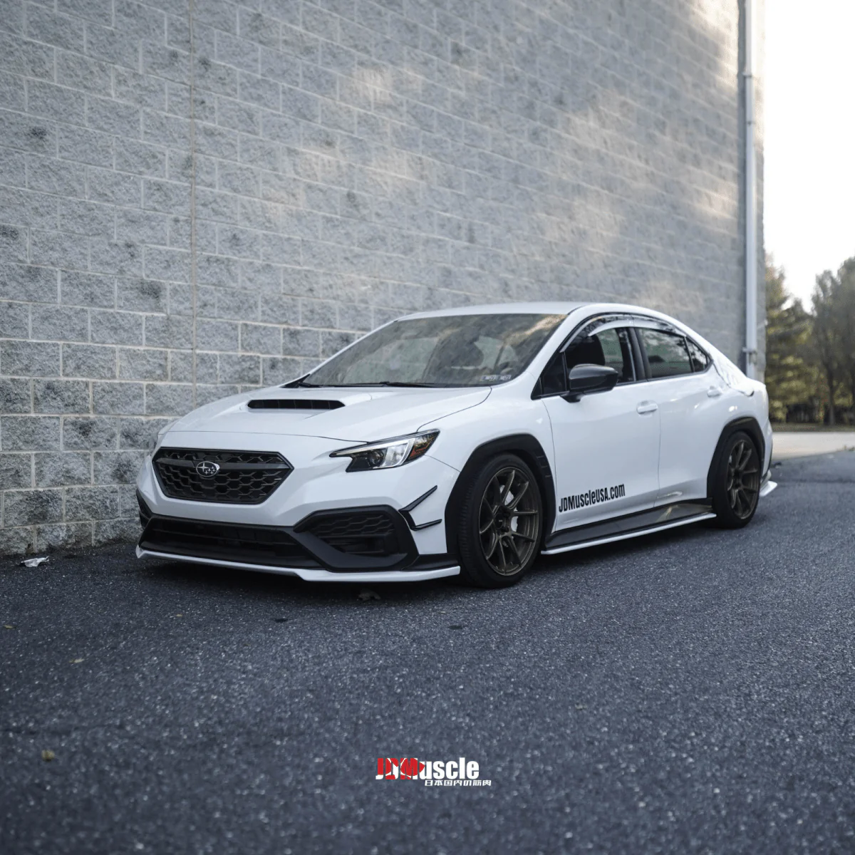 JDMuscle [22-26 WRX] V1 Rain Guards / Window Visors-Paint Matched - Image 6