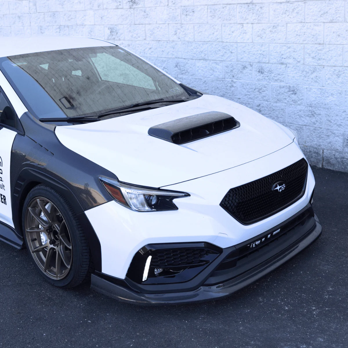 JDMuscle [22-26 WRX] Carbon Fiber CS Style Front Lip - Image 3