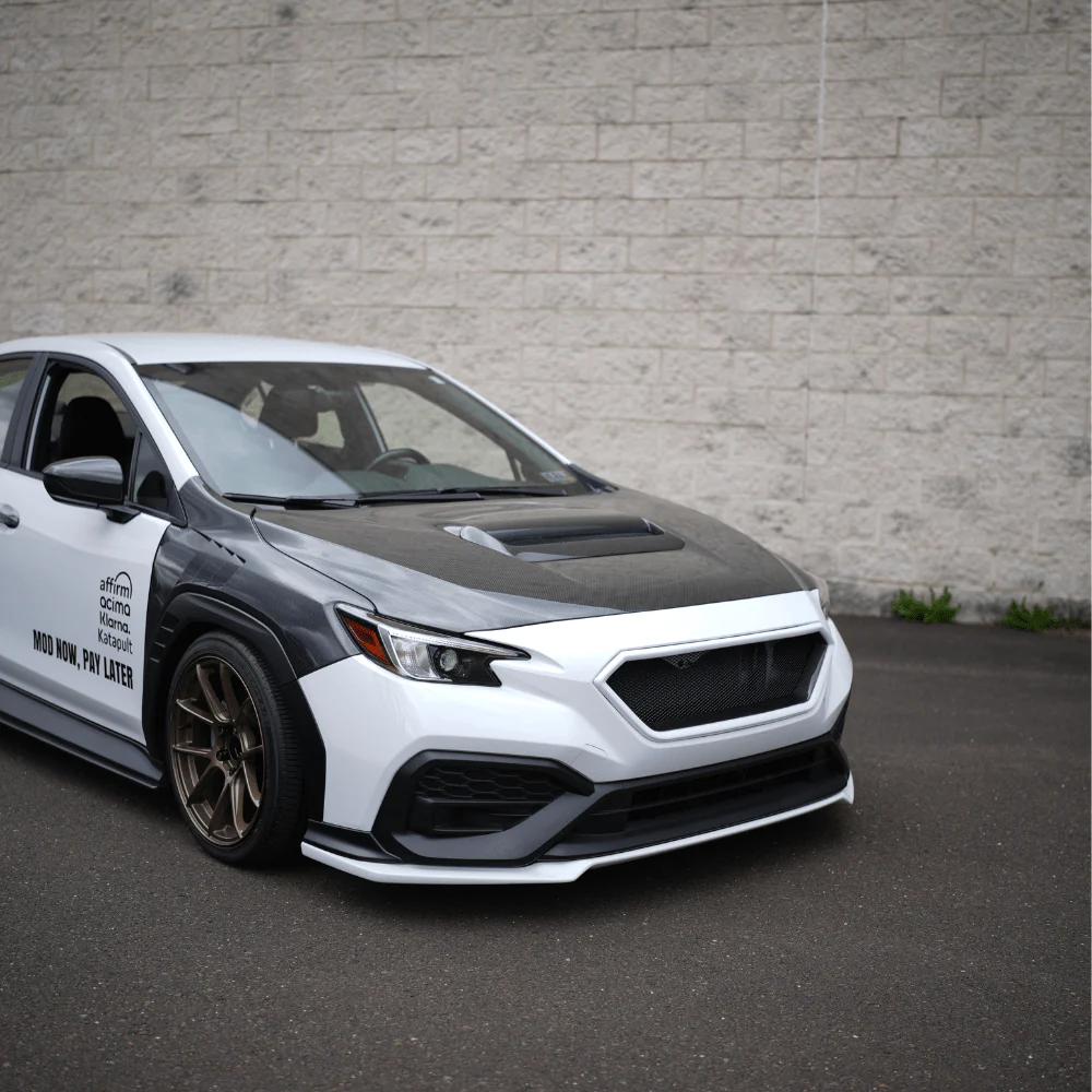 JDMuscle [22-26 WRX] Carbon Fiber FMIC Reverse Hood Scoop - Image 9