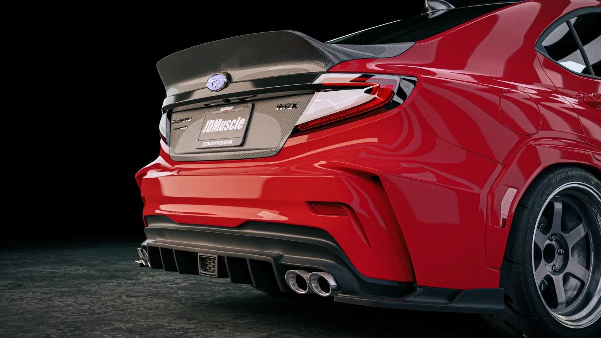 JDMuscle [22-26 WRX] Evolution Rear Bumper - Image 3