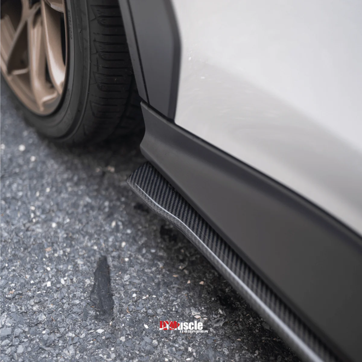 JDMuscle [22-26 WRX] Spec STI Carbon Fiber Side Skirts - Image 3