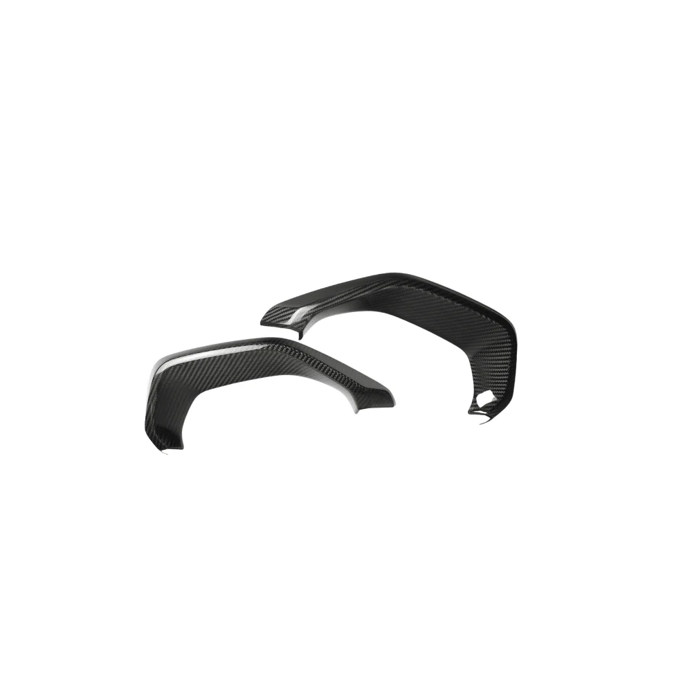 JDMuscle [22-26 WRX] Tanso Pre-preg Carbon Fiber Exhaust Finisher Trim Covers w/ Gloss Finish