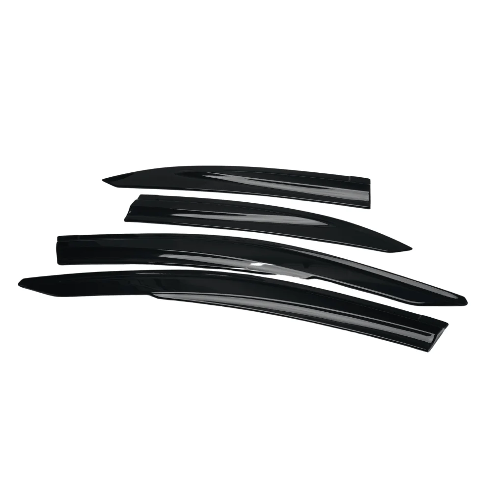 JDMuscle [22-26 WRX] V1 Rain Guards / Window Visors-Acrylic/Carbon Fiber
