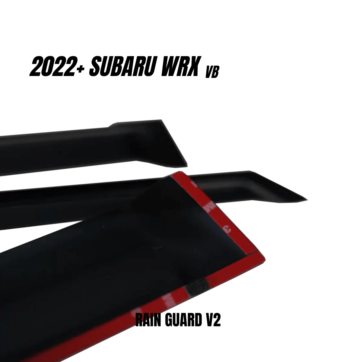 JDMuscle [22-26 WRX] V2 Rain Guards / Window Visors - Image 2