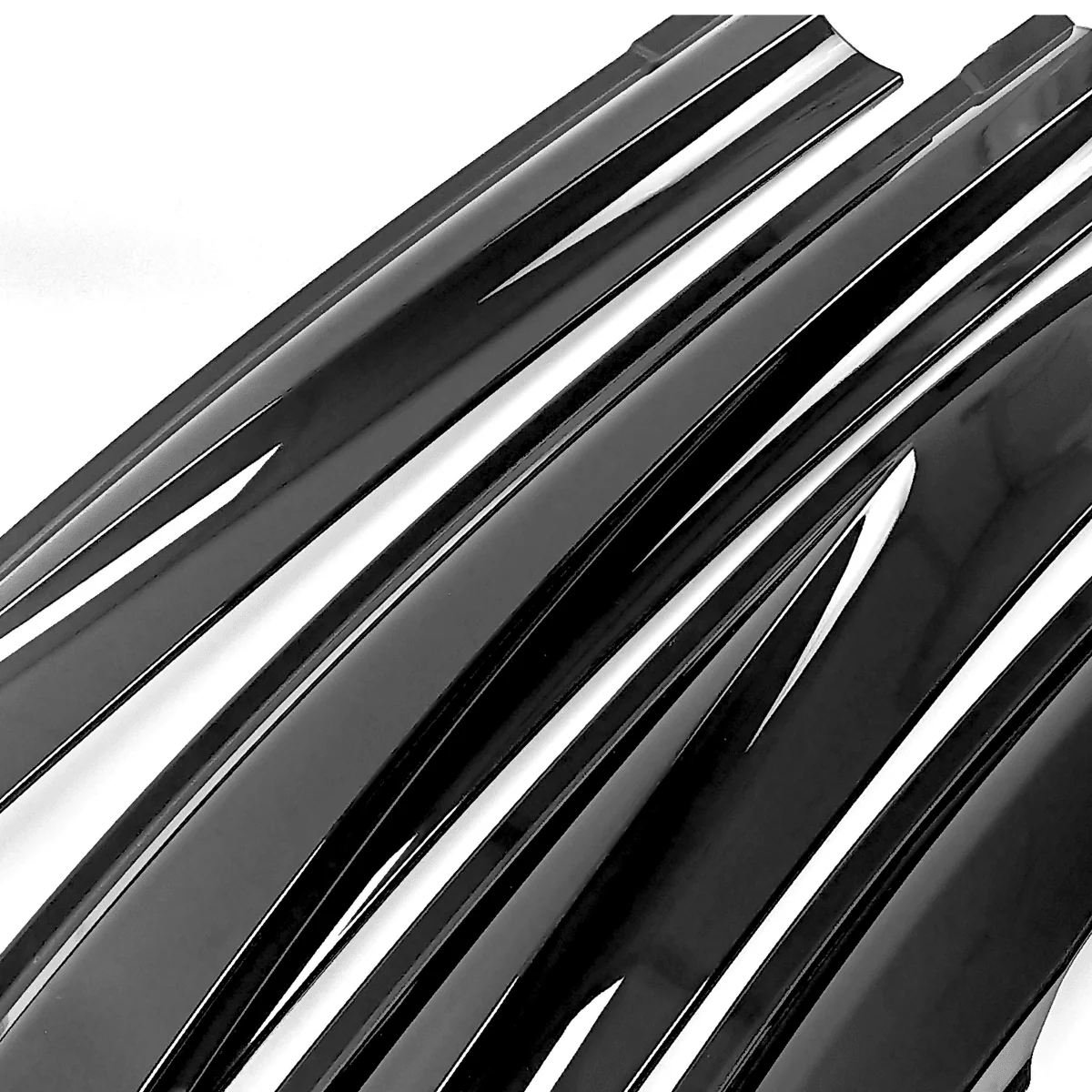 JDMuscle [22-26 WRX] V4 Rain Guards / Window Visor-Plastic/Carbon - Image 2