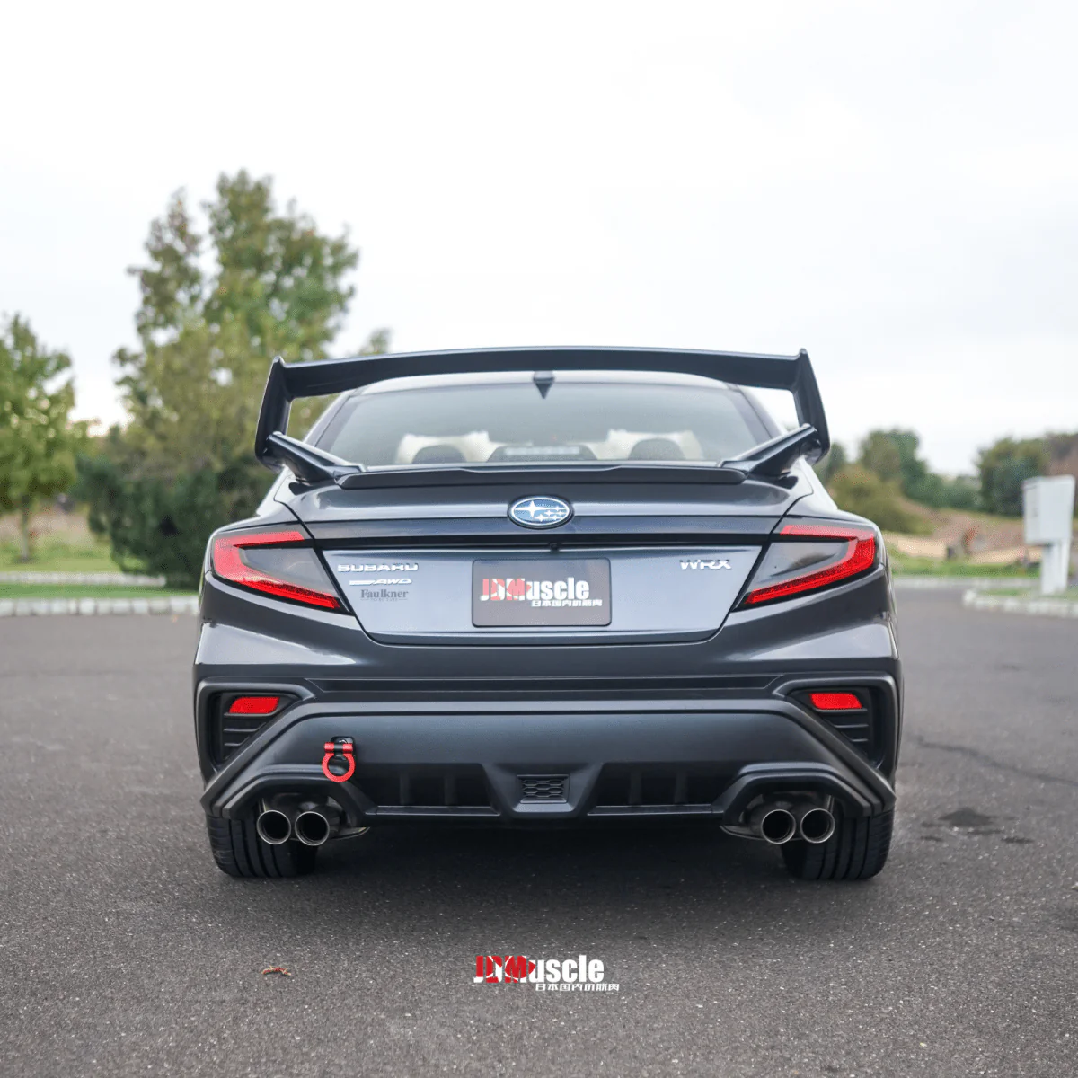 JDMuscle [22-26 WRX] VA STI Style 3-Piece Spoiler-Paint Matched/Gloss Black/ABS *Final Edition - Image 6