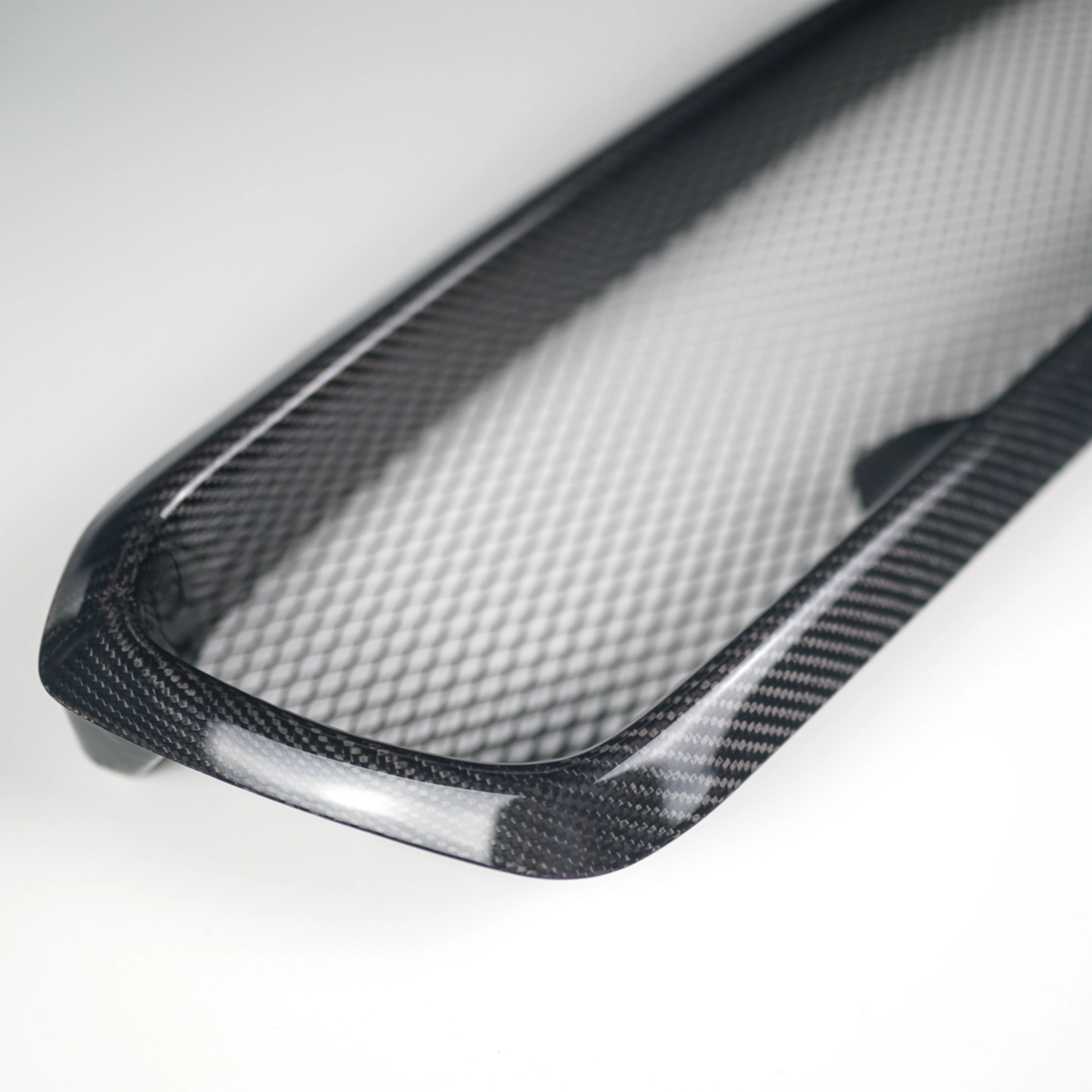 JDMuscle Tanso Carbon Fiber / Gloss Black Grille V4 - 15-17 WRX/STI - Image 3
